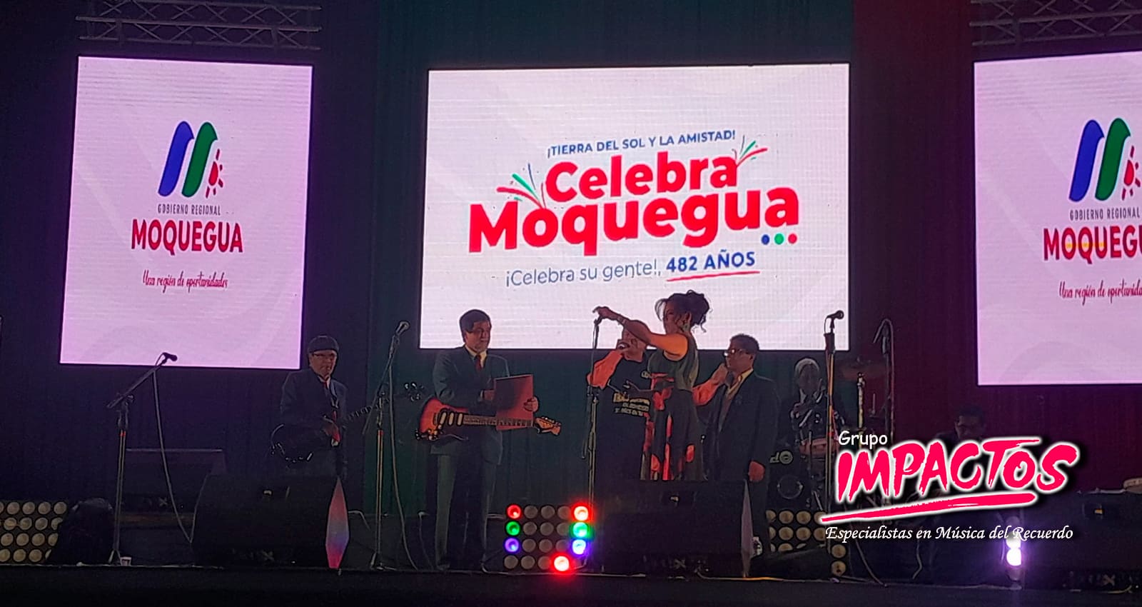 Jaime Pereda & Grupo IMPACTOS en el Festival Moquegua Inolvidable - 482 aniversario - Noviembre  2023